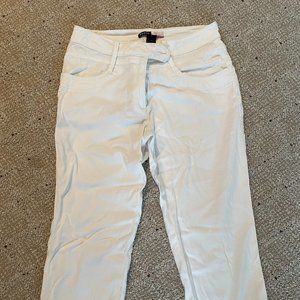 Focus Life Style Womens Straight Leg Stretch Denim Jeans White Size 6